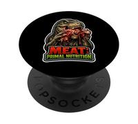 Carne T-Rex: nutrición Primaria PopSockets PopGrip Adhesivo