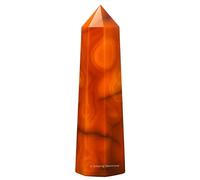 Carnelian Crystal Towers ~ Natural Healing Crystal Point Obelisk for Reiki Healing and Crystal Grid (2" to 3" INCH)