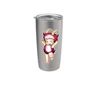 Carnero Kewpie Baby Aries Zodiac Vaso térmico de acero inoxidable de doble pared