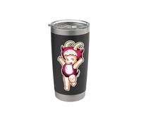 Carnero Kewpie Baby Aries Zodiac Vaso térmico de acero inoxidable de doble pared