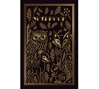 Carnet ANIMAUX 128 pages, Couverture rigide, intérieur ligné, Style Art Déco, NOIR & Effet Or, Ft 140x216 mm: 128 pages Notebook ANIMALS, hardcover, ... deco style, black & gold effect, 5.5 x 8.5 po