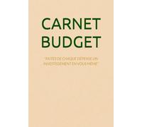 Carnet Budget: Méthode des enveloppes • Suivi mensuel • Dépenses • Objectifs • Épargne