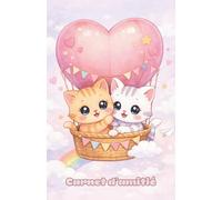Carnet d’amitié à remplir - Fiches pour amis, souvenirs, photos et confidences: Un journal d’amitié kawaii pour filles - 18 amis, 4 pages chacun : ... questions, messages - 80 pages à compléter