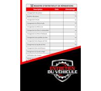Carnet d’entretien du véhicule: Registre de maintenance et de réparations pour voitures et camions I Suivi des coûts et de l’état du véhicule I Compatible avec toutes les marques et modèles