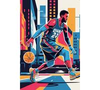 Carnet de Basketball: Pour les passionnés de basket - Journal de basket pour ado ou adulte, 120 pages lignées pour entraînements, performances, stratégies, matchs et notes