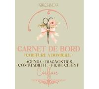 Carnet de bord coiffure à domicile: Agenda de rendez-vous, fiches clients, diagnostics techniques et suivi de comptabilité | Organisateur professionnel pour coiffeuse/coiffeur indépendant