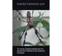 Carnet de Composition: Un carnet à lingnes lignées pour les passionnés d'insectes et les chasseurs d'insectes