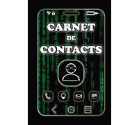 Carnet de contacts: Répertoire téléphonique et d'adresse alphabétique 15,24x22,86 cm