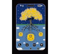 Carnet de contacts: Répertoire téléphonique et d'adresse alphabétique | Design arbre de vie, smartphone 15,24x22,86 cm