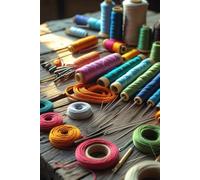 Carnet de Couture : fils, aiguilles et créativité: Un joli carnet ligné de 120 pages pour noter vos idées couture, suivre vos projets créatifs, ... DIY. Cadeau idéal pour les couturières.