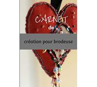 CARNET DE CREATION POUR BRODEUSE: livre avec grilles vierges àcompléter pour créations de motifs de broderie et point de croix | 6 x 9 pouces, 50 pages | cadeau pour brodeuses