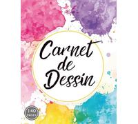 Carnet de dessin: Un grand carnet de dessin pour laisser libre cours à ton imagination - le cadeau idéal pour ado créatif.