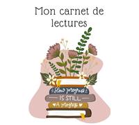 Carnet de lecture français, 100 fiches livre lu avec tracker de suivi de lecture