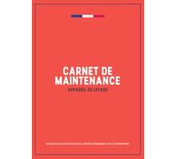 Carnet de Maintenance Appareil de Levage: Registre de Suivi des Vérifications, Contrôles Périodiques (VGP) et Interventions - Pont Roulant, Grue, Palan, Chariot Élévateur | 120 Pages