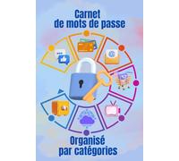 Carnet de mots de passe par catégories: Organisé par Catégories - Pour sécuriser et gérer tous vos comptes en ligne, identifiants et codes secrets, ... banque, shopping et plus. Cadeau pratique.