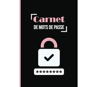 Carnet de Mots de Passe: Répertoire identifiant pour code et mots de passe Internet et adresse e-mail avec des pages classées par ordre alphabétique. Petit format avec noir et simple couverture.