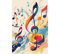 Carnet de Musique: Journal ligné pour musiciens, artistes et écrivains. Carnet ligné 120 pages pour écrire, composer, journal intime ou prise de notes (Julie Véran - Musique)