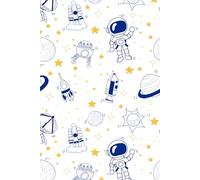Carnet de notes à lignes - Thème Espace & Petit Astronaute (100 pages)