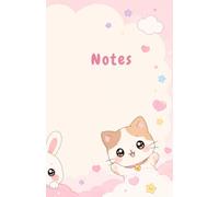 Carnet de Notes - Animaux Mignons: Carnet ligné A5 animaux kawaii - Chat, lapin, panda - 66 pages - Idée cadeau mignonne pour fille & étudiante