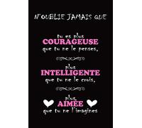 Carnet de Notes- Citation Inspirante & positive - N'oublie Jamais: Idée Cadeau Original Pour sa Fille, sa Sœur, sa Maman, sa Copine , sa meilleure ... sa meilleure Amie, sa Cousine ou sa collègue