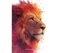 Carnet de notes: Couverture Lion - Cahier de notes Ligné - 120 pages - 15,24 x 22,86 cm - 6x 9 pouces