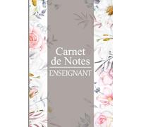 Carnet de notes enseignant: Cahier de relevé des notes et compétences, 44 classes et plus de 20 pages lignées pour prises de notes