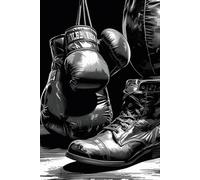 Carnet de notes Esprit de Boxe - Gants et Bottes: Carnet Ligné 120 Pages - Pour amateurs de boxe, sportifs et passionnés du combat