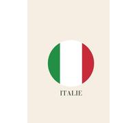 Carnet de notes Italie : La Dolce Vita: Carnet de notes ligné - Design minimaliste drapeau italien - Journal de bord 120 pages crème - Format 6x9 po (A5) - Idée cadeau voyage et racines italiennes.