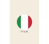 Carnet de notes Italie : La Dolce Vita: Carnet de notes ligné - Design minimaliste drapeau italien - Journal de bord 120 pages crème - Format 6x9 po (A5) - Idée cadeau voyage et racines italiennes.