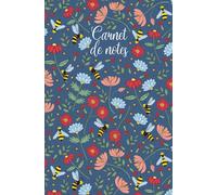 Carnet de Notes - Les abeilles butineuses - 125 Pages lignées - Fleurs - Writing Journal - Cute Notebook - Celestial stars and bees: Abeilles et étoiles Célestes, gift, for students