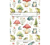 Carnet de notes ligné avec marge - Inspiration Nature Grenouilles: Cahier d’écriture et de prise de notes au design doux et apaisant, 120 pages noir et blanc (Carnets de notes Inspiration Nature)