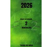 Carnet de notes ligné de 120 pages: Année personnelle en numérologie 2026