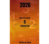 Carnet de notes ligné de 122 pages: Année personnelle en numérologie 2026
