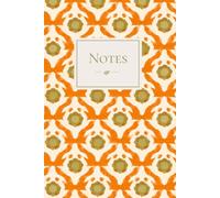 Carnet de notes ligné - Motif rétro terracotta - 100 pages: Cahier pour écrire, prendre des notes, tenir un journal ou organiser ses idées
