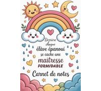 Carnet de Notes Maitresse: idee cadeau d'école personnalisé fin d'année , A5 , 100 pages