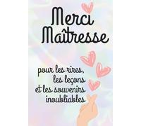 Carnet de notes pour Maîtresse - Cadeau de remerciement pour la fin d'année scolaire - Format pratique cahier, livre d'Or, notes et réunions, journal ... Coeur Holographique - Personnalisable