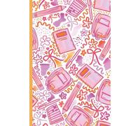 Carnet de notes RENTREE des CLASSES : illustrations sac d’école et fournitures I Idée cadeau I Journal au format 14x22cm - 70 pages à lignes recto-verso - Papier blanc matte