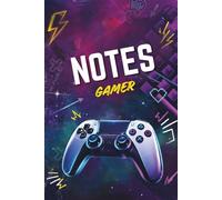Carnet de notes - THÈME Gamer: Carnet de composition ligné pour enfants, 100 pages, 6"x9", 15,2 x 22,9 cm
