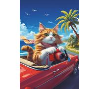 Carnet de Notes UNIQUE Série spéciale: Chat en vacances. Fabriqué avec amour!: Un Carnet de notes/ journal personnel/ cahier d'écriture/ bloc-notes. Idéal comme journal intime ou un cadeau