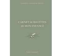 Carnet de recettes de mon enfance: Carnet de recettes & de souvenirs à remplir. Cuisine familiale, transmission et mémoire culinaire (Carnets Saveurs & Récits)