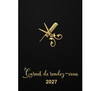 Carnet de rendez-vous 2027: Agenda journalier prise de rdv professionnel pour les salons de coiffure , un jour = une page , de 07 :00 à 22:30 intervalle de 30 minutes