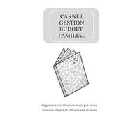 Carnet de suivi budget familial - Noir&Blanc: Organisez vos finances mois par mois - Gestion simple et efficace sur 12 mois