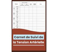 Carnet de Suivi de la Tension Artérielle: Carnet de Contrôle Pour Autosurveillance la Pression Artérielle avec Suivi du systolique, diastolique | 110 Pages