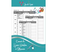 Carnet de suivi diabète et glycémie: Journal de Surveillance pour les petits et les vieux,hommes et femmes diabétiques,Pratique pour suivi de votre Glycémie sur 104 semaines (2 ans)-Format A5 - 09