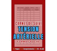 Carnet de Tension Artérielle - Petit: Journal de Suivi de la Pression Artérielle Format Poche | Contrôle Facile de l’Hypertension | A6 (10 × 15 cm), 100 Pages, 1530 Enregistrements