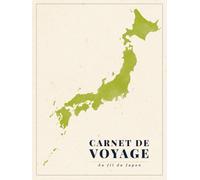 Carnet de voyage - Au fil du Japon: Couverture à broder, journal guidé sur 46 jours et collection de tampons japonais