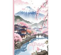 Carnet de voyage JAPON : illustrations à l'encre I Idée cadeau I Journal au format 14x22cm à emporter partout avec vous - 60 pages à points recto-verso - Papier blanc matte