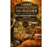 CARNET D'INSPECTION DU RUCHER: Registre de suivi et d'entretien des ruches - Journal de bord pour le suivi des ruches et des colonies - 100 fiches d'inspection détaillées