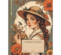 Carnet Floral style Vintage Coquette à Lignes Universitaires: Papeterie Élégante pour Femmes Sensibles | Cahier Pastel pour Journaling et Notes Créatives