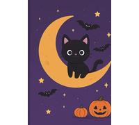 Carnet Halloween - Chat et Lune magique
